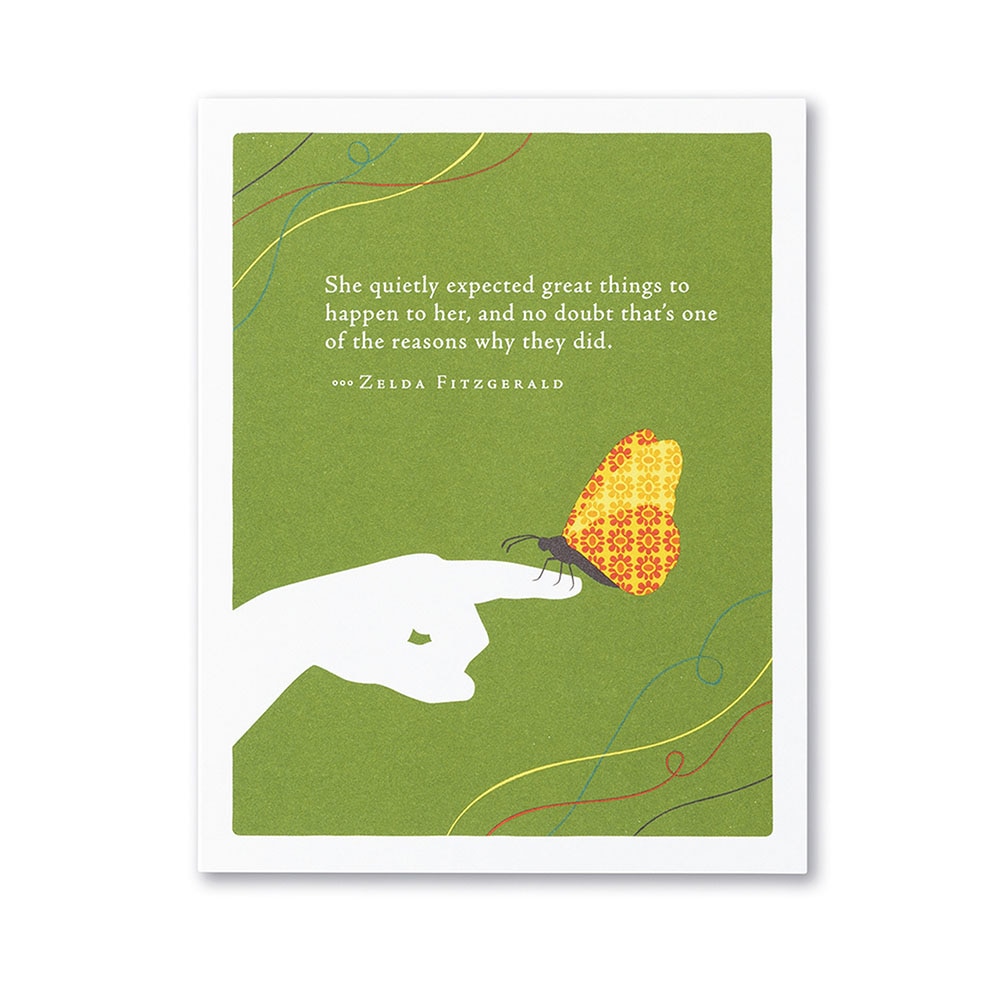 Positively Green, Greeting Card - Birthday, Gifts, She Quietly Expected, 280709